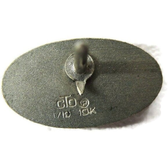 Tiger Cub 1/10 10K Yellow Gold Filled Tie Tack Lapel Pin Necktie Suit Vintage - Picture 5 of 15